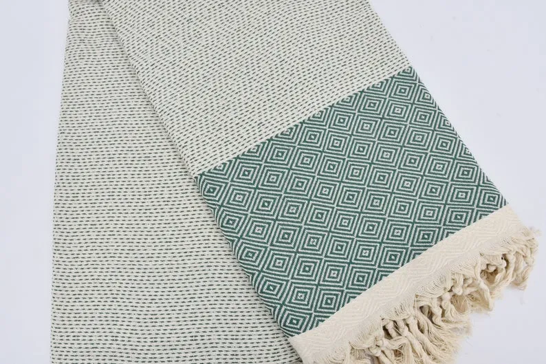 Teal Green Four Seasons Blanket