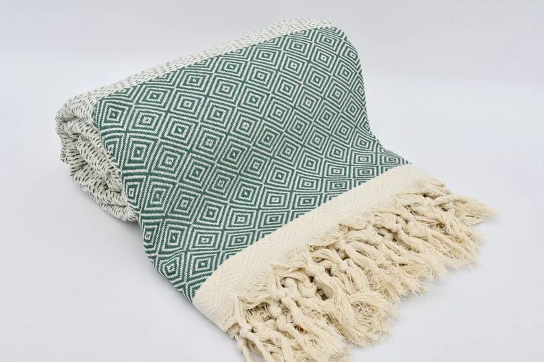 Teal Green Four Seasons Blanket