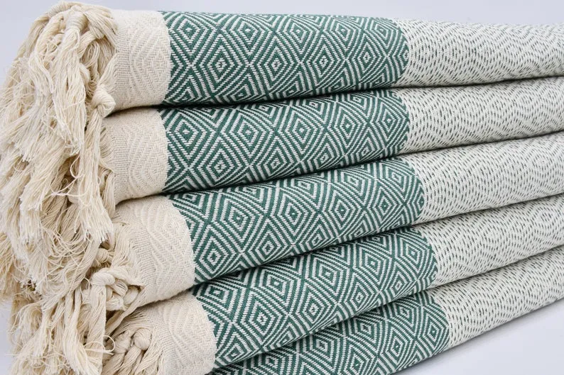 Teal Green Four Seasons Blanket