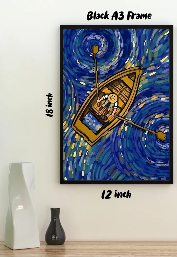 The Boat Man Van Gogh Poster