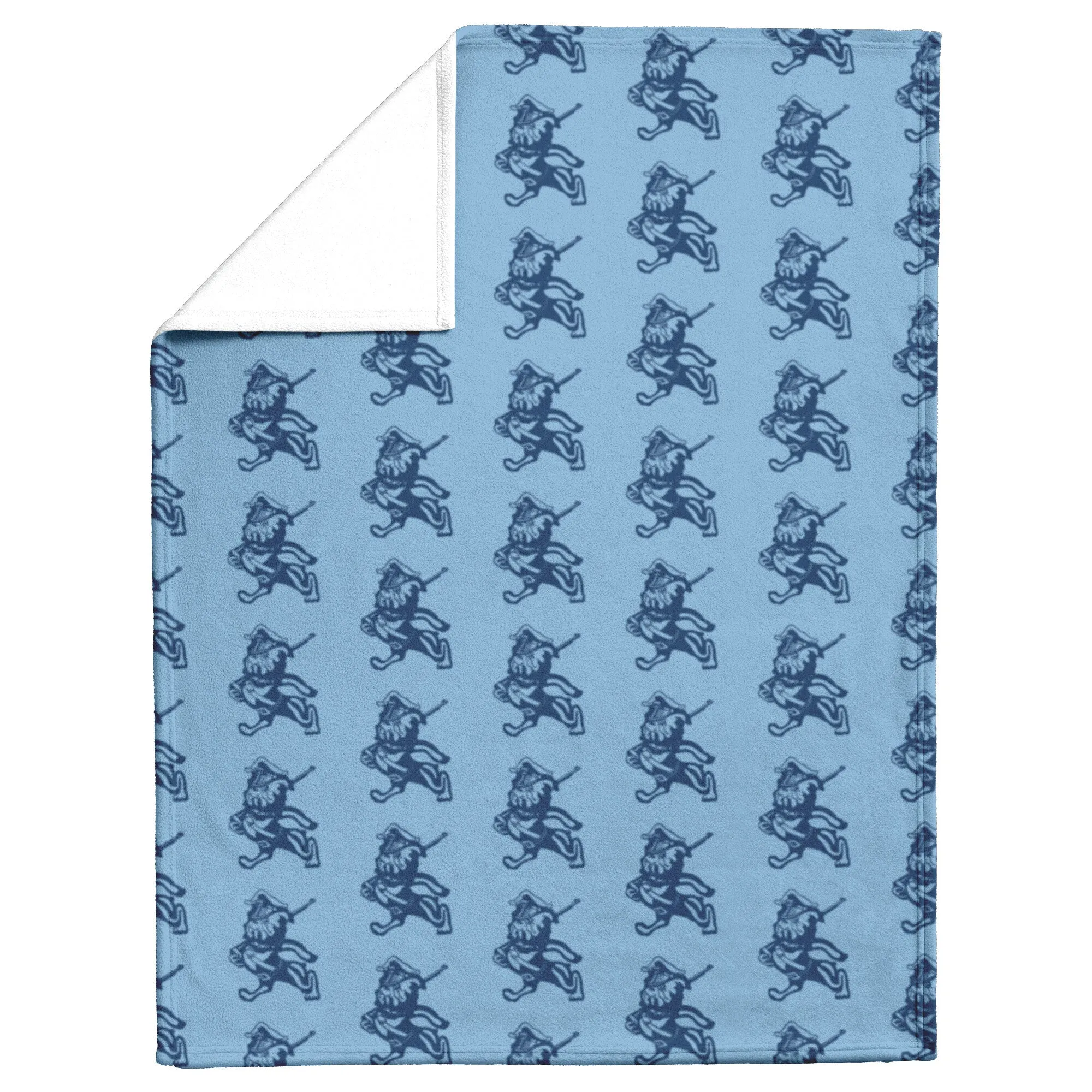 The Citadel, Vintage Marching Bulldog logo, Citadel Blue Blanket