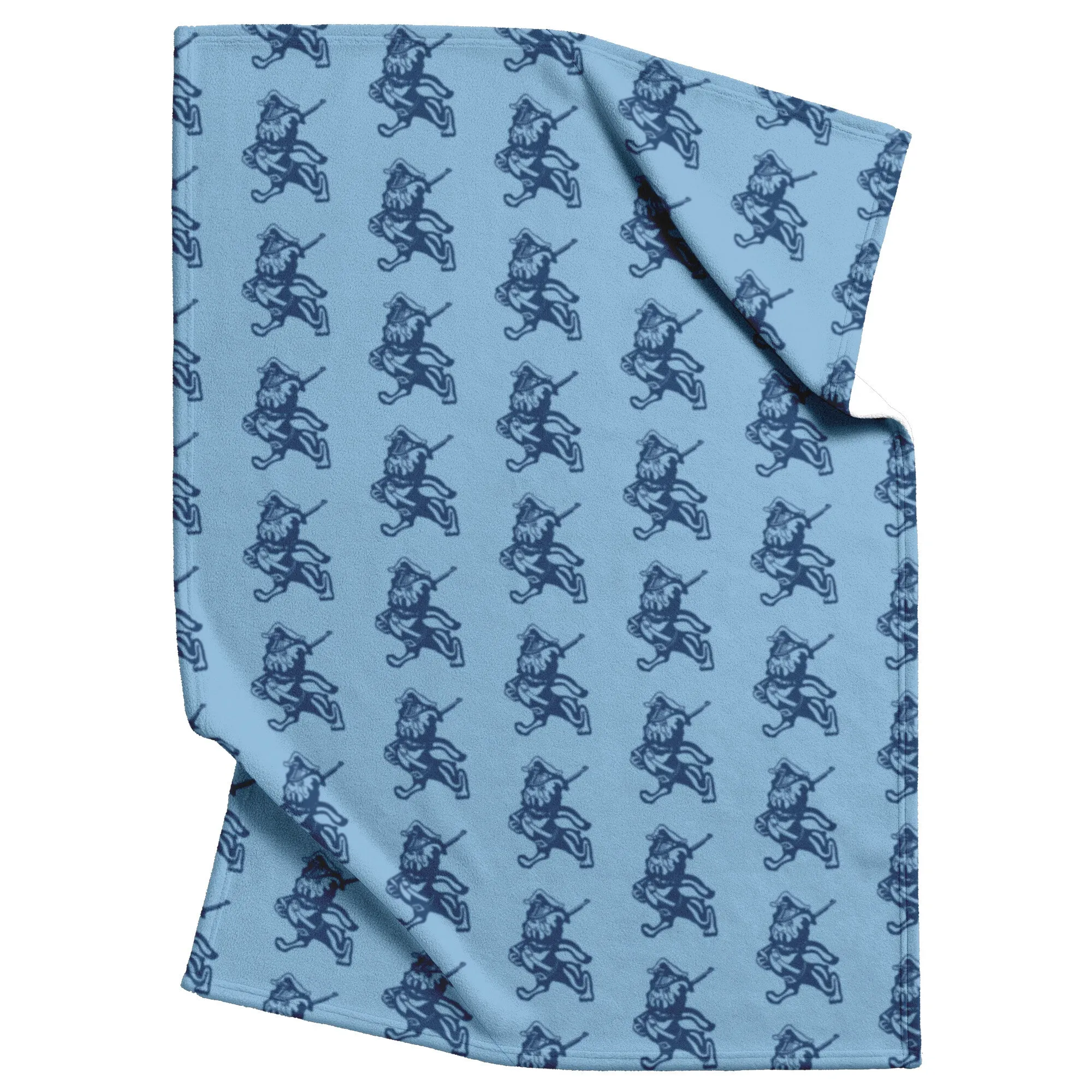 The Citadel, Vintage Marching Bulldog logo, Citadel Blue Blanket