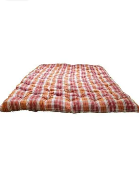 The Cozy HUB Quilted Soft Cotton Mattress, Checkered Pattern, 3 feet * 6 feet,