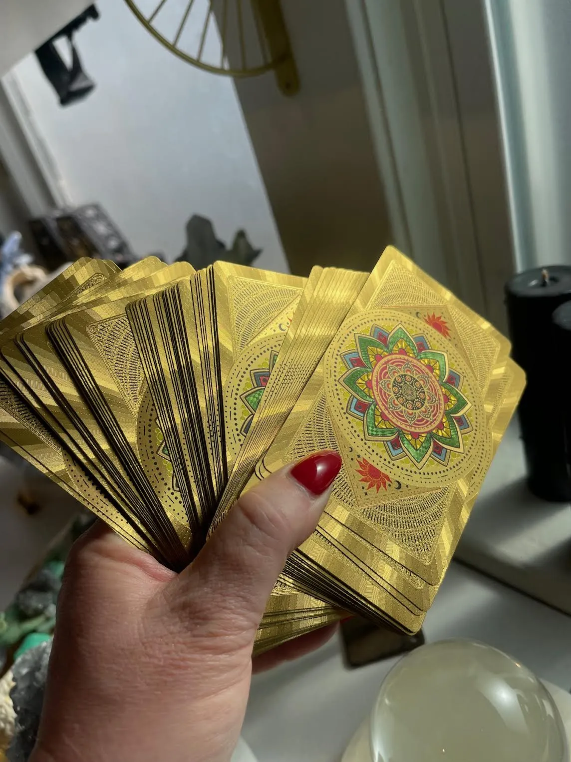 The Makeup Altar Gold Foil Tarot Deck