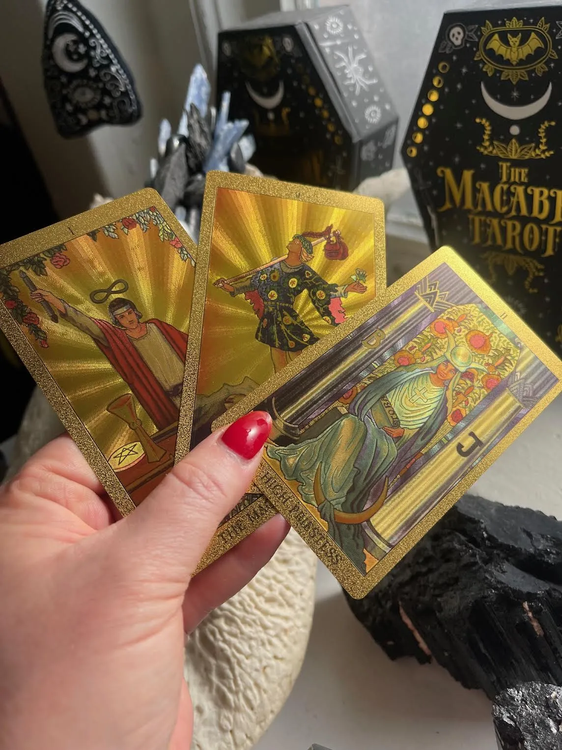 The Makeup Altar Gold Foil Tarot Deck