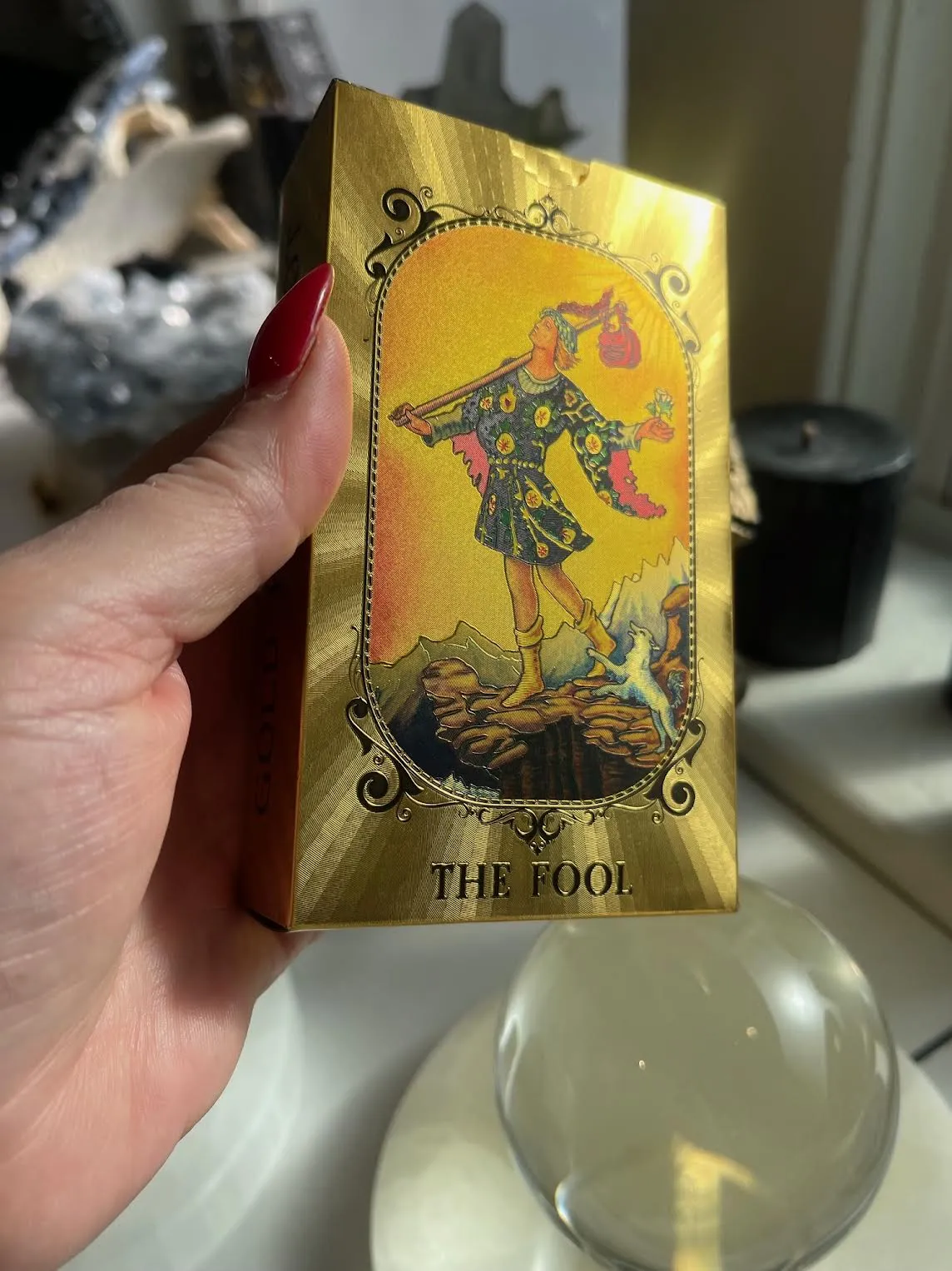 The Makeup Altar Gold Foil Tarot Deck