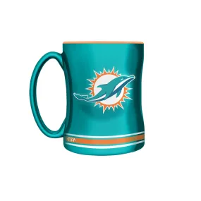 The Sports Vault NFL Miami Dolphins 14oz Sculpted Mug