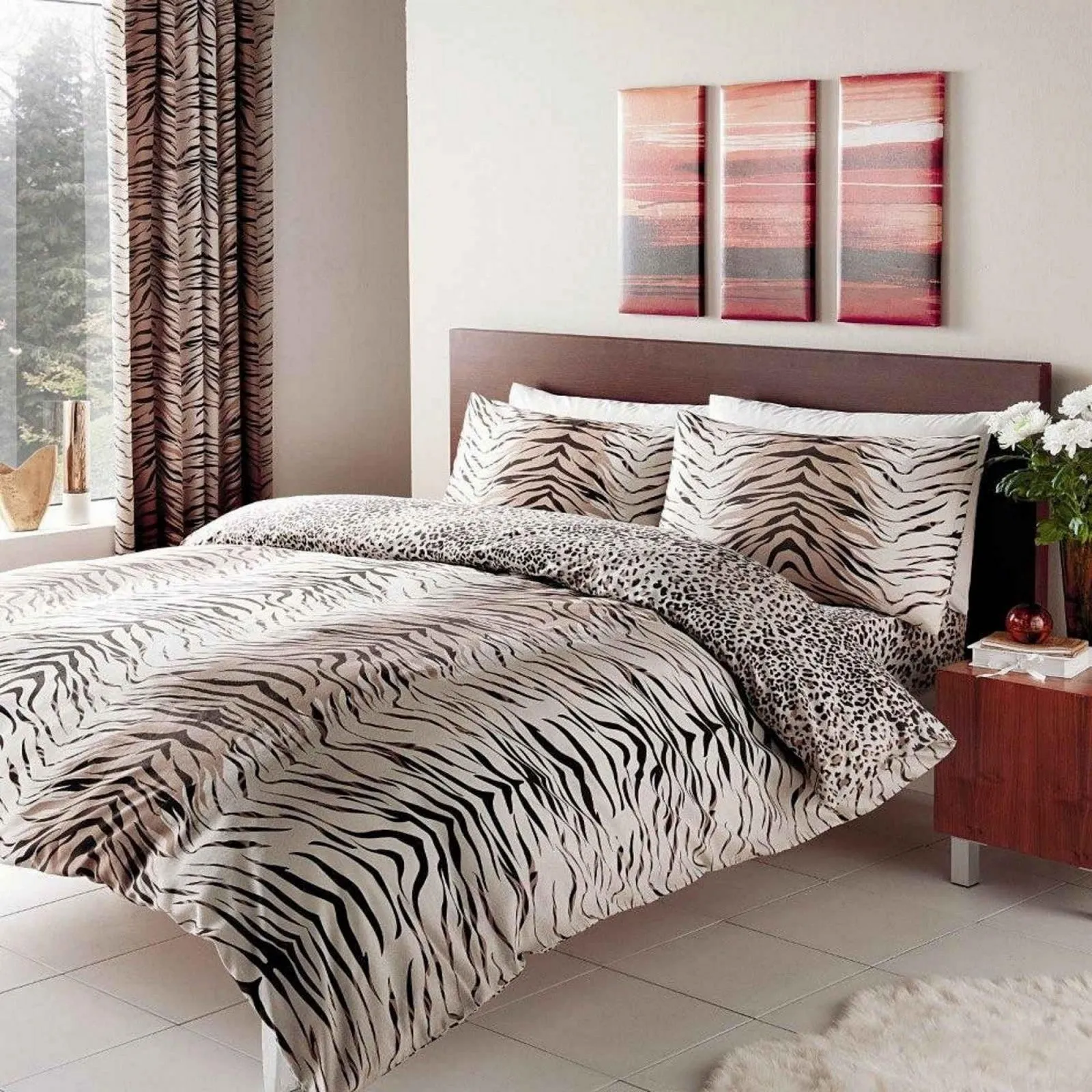 Tiger Printed Duvet Set