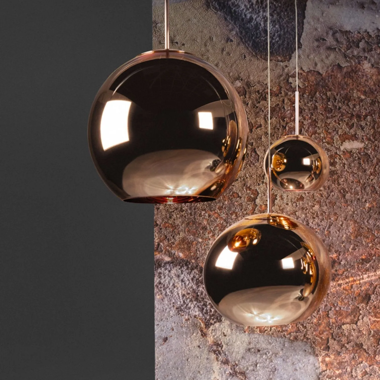 tom dixon | copper pendant light | round 45cm ~ DC