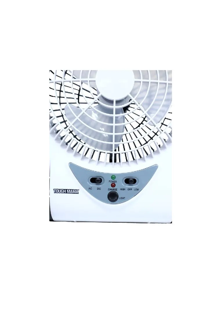 Tough Mama Rechargeable Fan 6" With LED Light