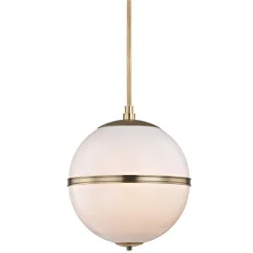 TRUAX 4 LIGHT MINI CHANDELIER, AGED BRASS