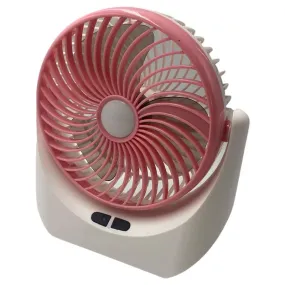 USB Powered Mini LED Desktop Fan JY-1880 PINK