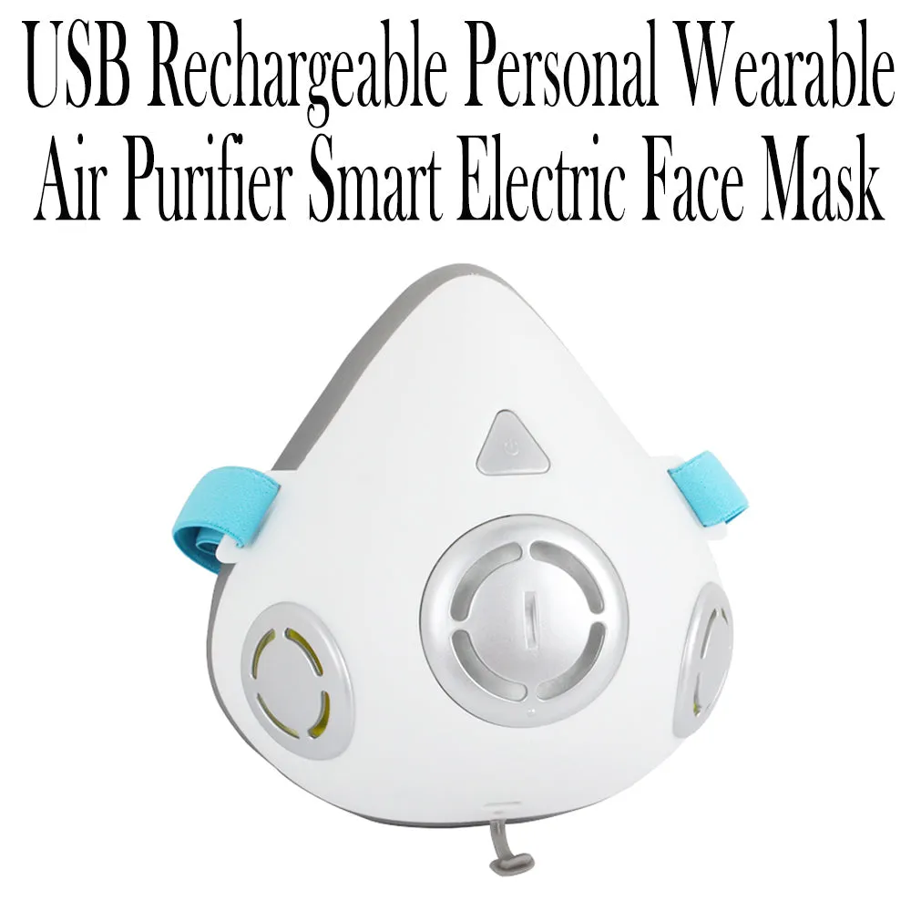 USB Rechargeable Personal Wearable Air Purifier Smart Electric Face Mask