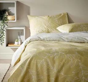 Vantona Linear Leaves Duvet Cover Set