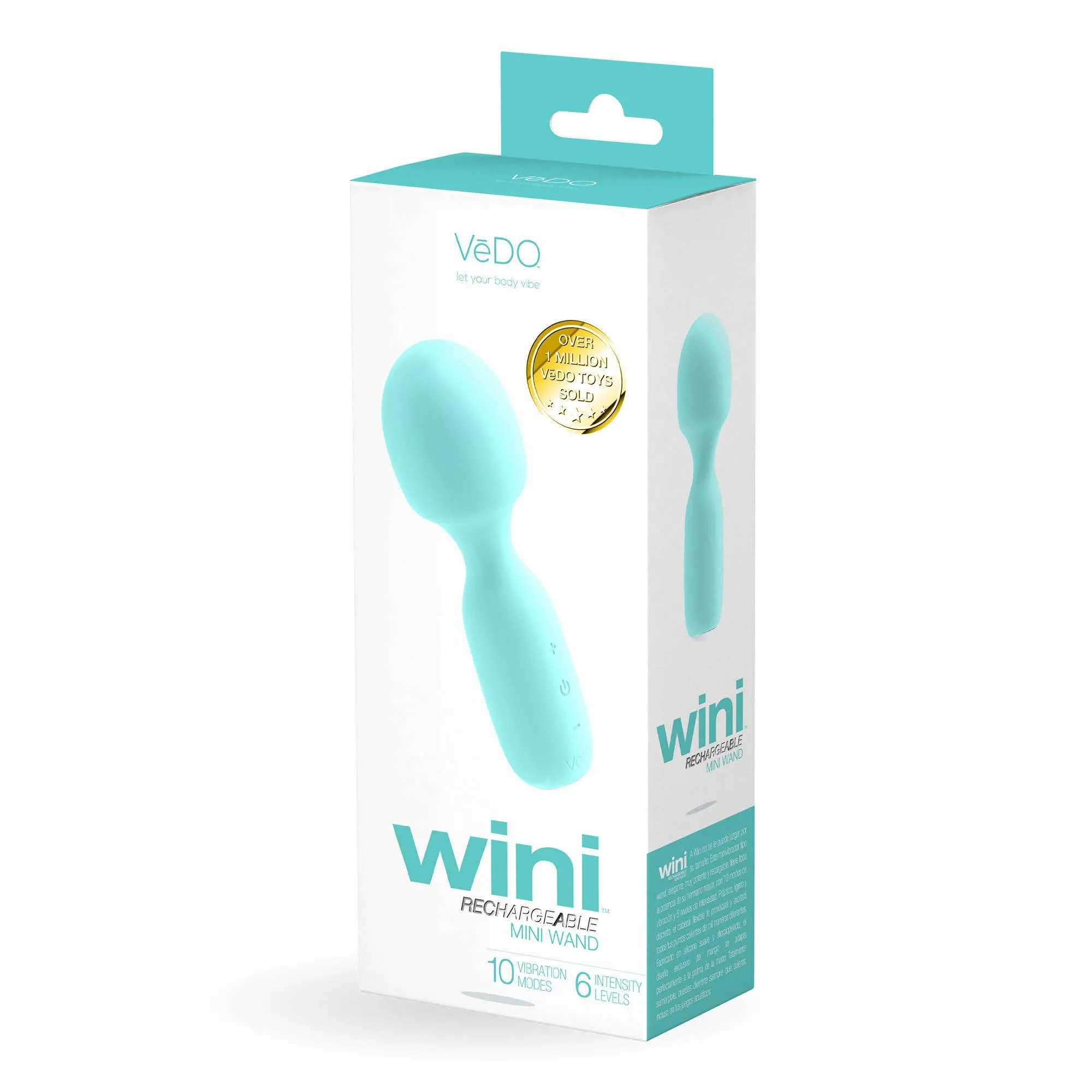 VeDO WINI Rechargeable Mini Wand - Tease Me Turquiose