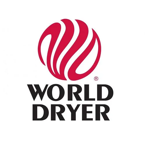 WORLD DRYER® DM5-974 AirMax™ Series Hand Dryer - White Epoxy on Steel High Speed Push Button Surface-Mounted