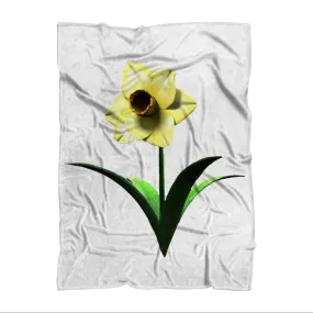 Yellow Flower Sublimation Throw Blanket