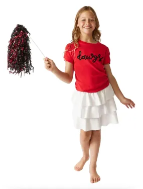 Youth Girls Glitter Script Top UGA