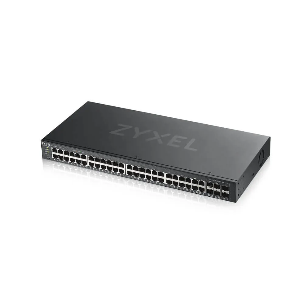 Zyxel Gs1920-48V2 - Switch - Smart - 48 X 10/100/1000   4 X Combo Gigabit Sfp   2 X Gigabit Sfp - Rack-Mountable